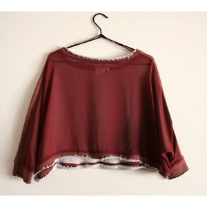 Crop top/ semi sweater